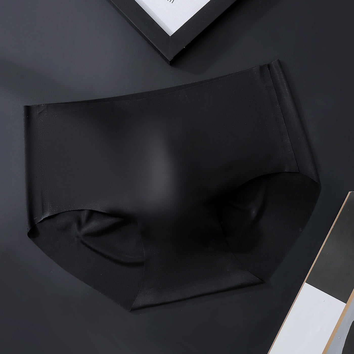Seamless Ice-Silk Brief with 3D Pouch — Petals & Lace