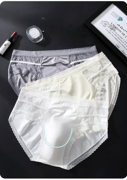 Ice-Silk Brief with 3D Contour Pouch - View 5 — Petals & Lace