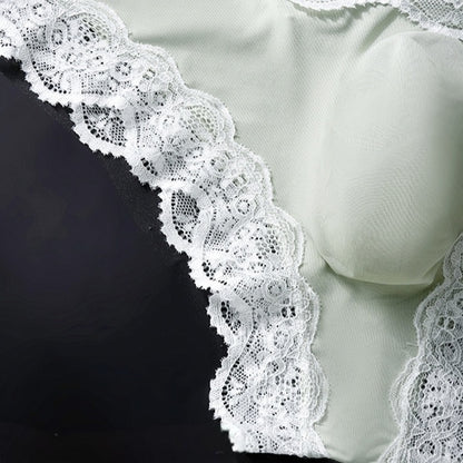 Breathable French Lace Brief with 3D Contour Pouch - View 6 — Petals & Lace