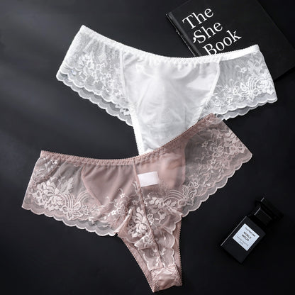 Men's Floral Lace Mesh Brief with 3D Contour Pouch - Image 6