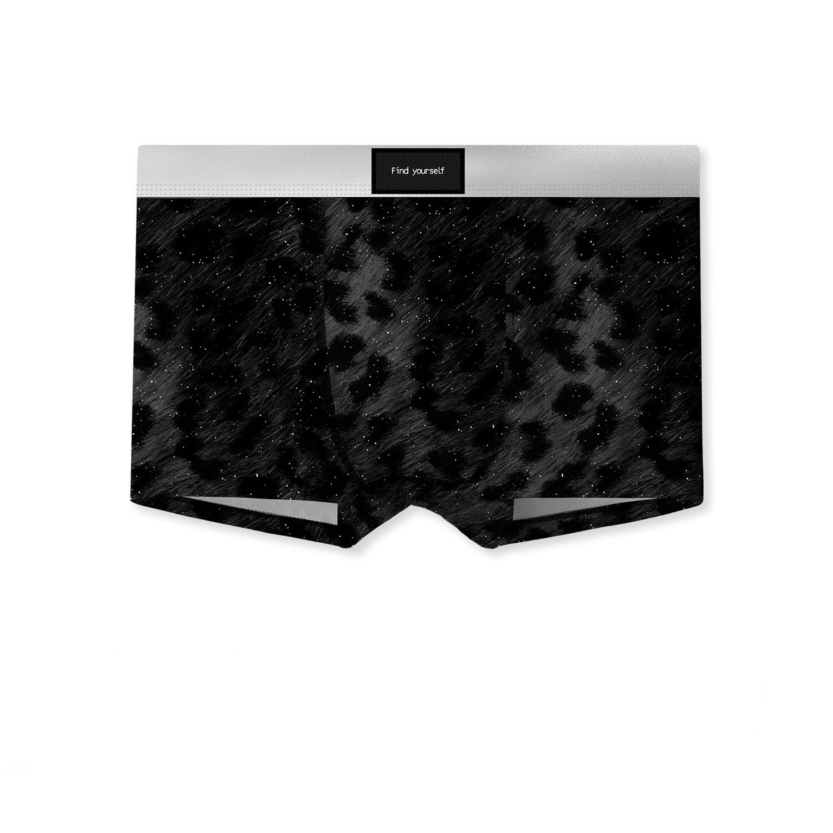 Men's Starry Leopard Print Boxer Brief with 3D Contour Pouch - Starry Sky